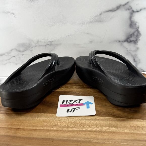 Womens size 6-OOFOS OOmega OOlala Luxe Flip Flop Thong Recovery Sandals - Picture 5 of 9